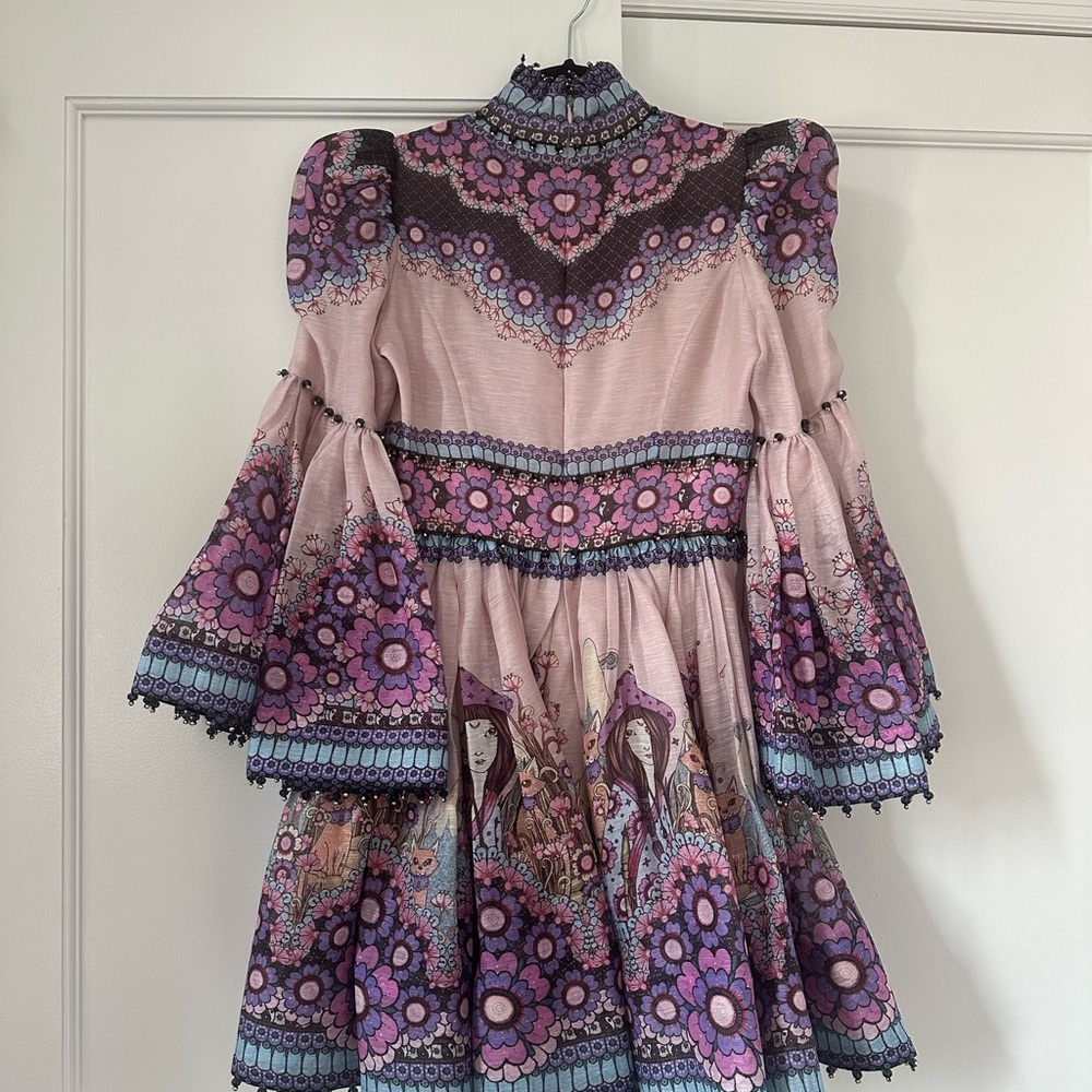 Zimmermann Celestial Purple Mini Dress - Picture 4 of 7